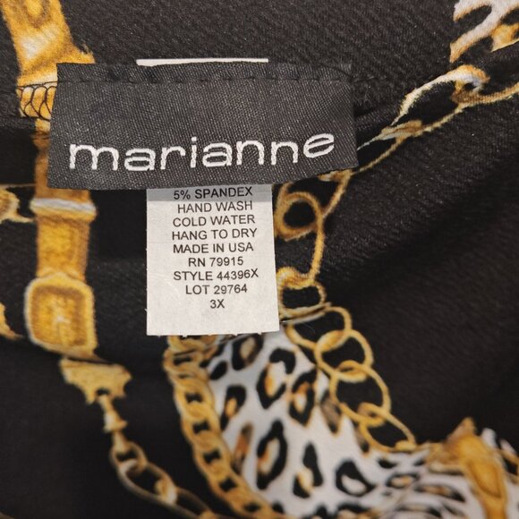 MARIANNE SKIRT LEOPARD GOLD CHAIN PRINT (SIZE 3X) - Picture 8 of 8
